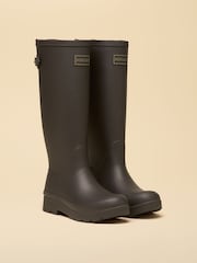 Joules Luxe Chocolate Brown Neoprene Lined Tall Wellies - Image 1 of 6