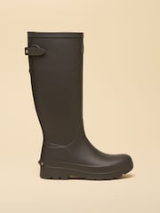 Joules Luxe Chocolate Brown Neoprene Lined Tall Wellies - Image 3 of 6
