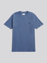U.S. Polo Assn Blue Herringbone Texture T-Shirt - Image 1 of 3