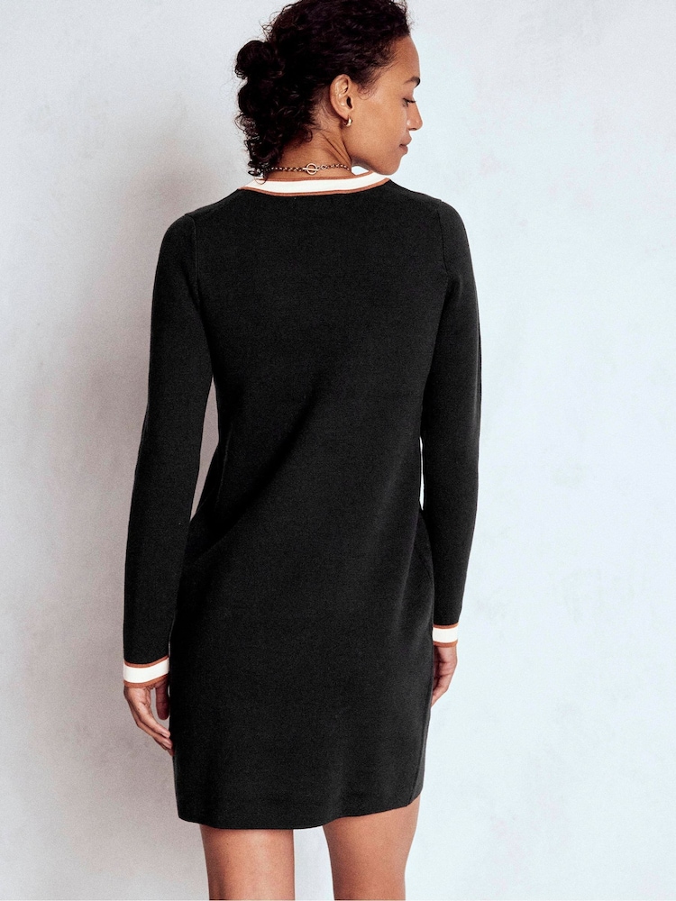 Boden Black Holly Knitted Dress - Image 2 of 5