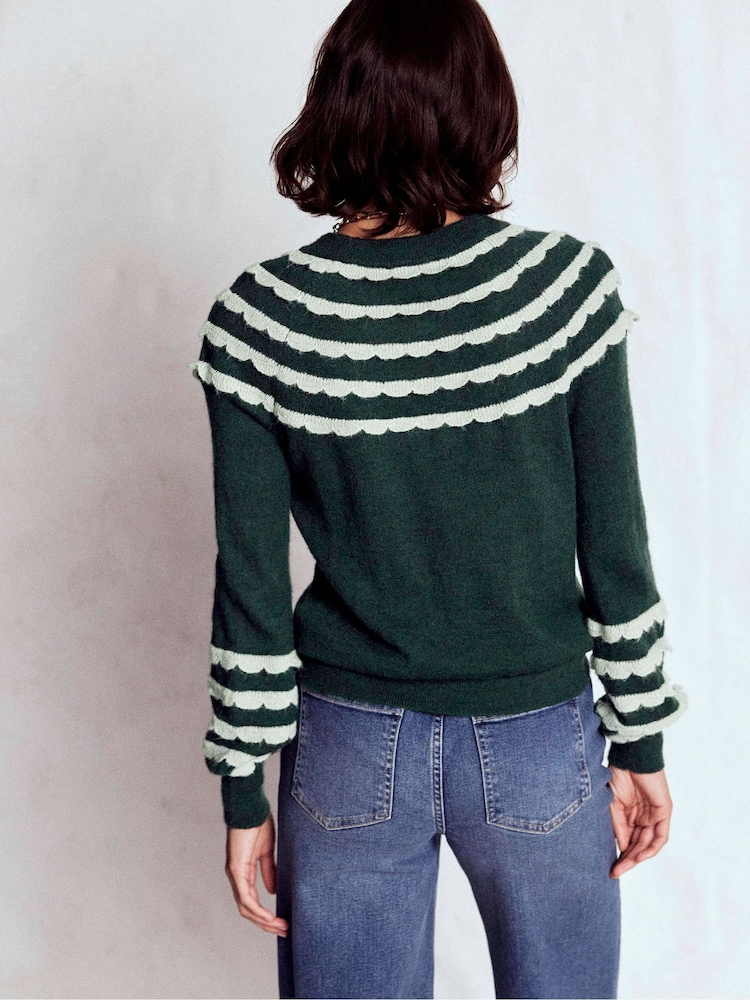 Boden Green Tall Alice Fluffy Raglan Jumper - Image 2 of 4