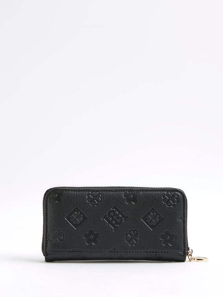 محفظة منقوشة بشعار من River Island - صورة 2 من 5 محفظة منقوشة بشعار من River Island - صورة 2 من 5