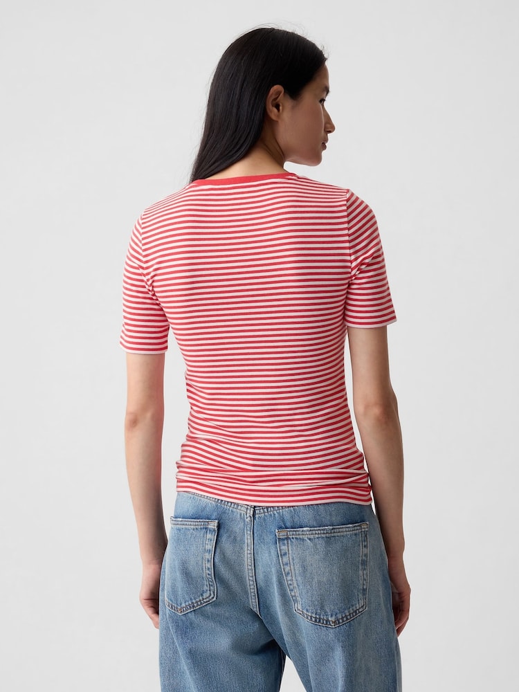 Gap Red Modern Crew Neck Short Sleeve T-Shirt - Image 2 of 4