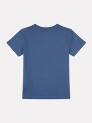 New Balance Blue Stacked Logo T-Shirt - Image 6 of 7