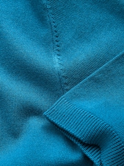 The Set 3 Pack Fine Knit T-Shirts Navy/Mid Blue/Brown - Image 6 of 6