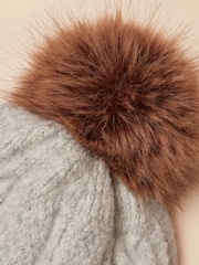 Joules Cable Bobble Hat - Slika 4 iz 4