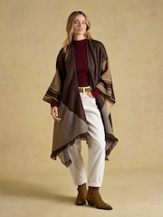 Joules Brown Large Poncho - Image 1 of 7