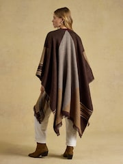 Joules Brown Large Poncho - Image 2 of 7