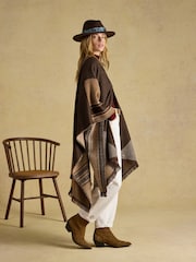 Joules Brown Large Poncho - Image 3 of 7