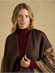 Joules Brown Large Poncho - Image 5 of 7