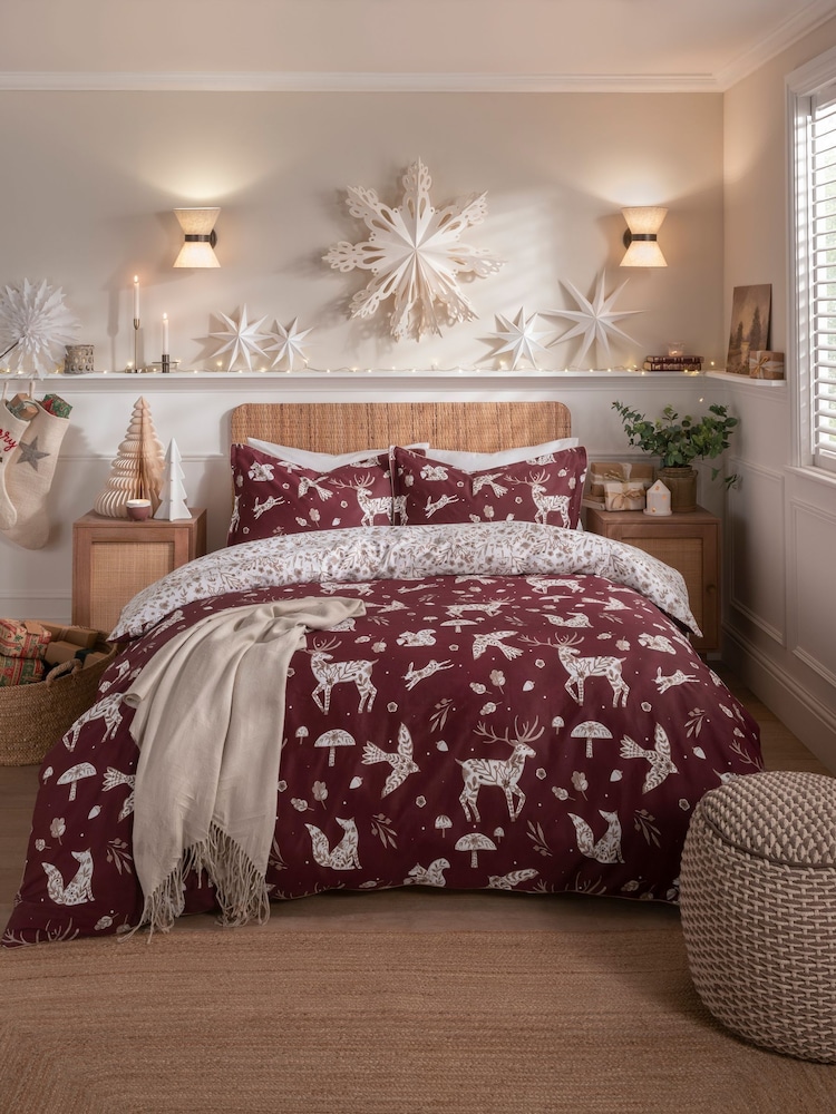 Copenhagen Home Burgundy Nordic Duvet Cover Set - Image 1 of 3 Copenhagen Home Burgundy Nordic Duvet Cover Set - Image 1 of 3