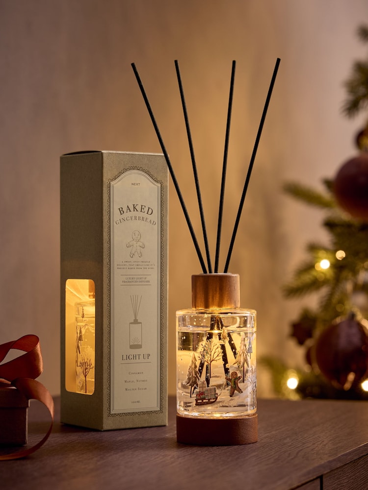 Gingerbread Natural 180ml Light Up Diffuser - Image 1 of 6 Gingerbread Natural 180ml Light Up Diffuser - Image 1 of 6