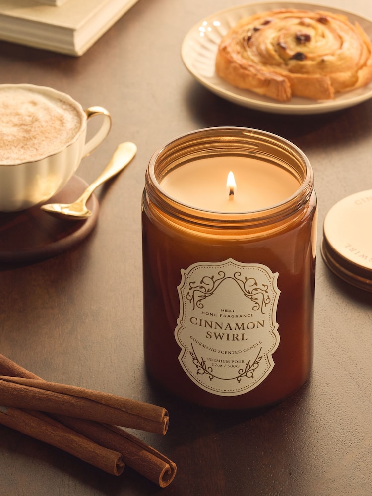 Cinnamon Bun Brown Jar Gourmand Candle - Image 1 of 3 Cinnamon Bun Brown Jar Gourmand Candle - Image 1 of 3