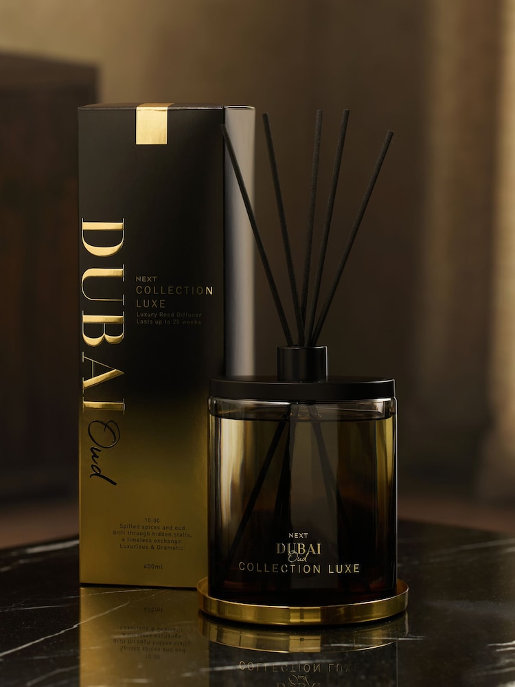 Collection Luxe Dubai Oud 400ml Reed Diffuser - Image 1 of 2 Collection Luxe Dubai Oud 400ml Reed Diffuser - Image 1 of 2