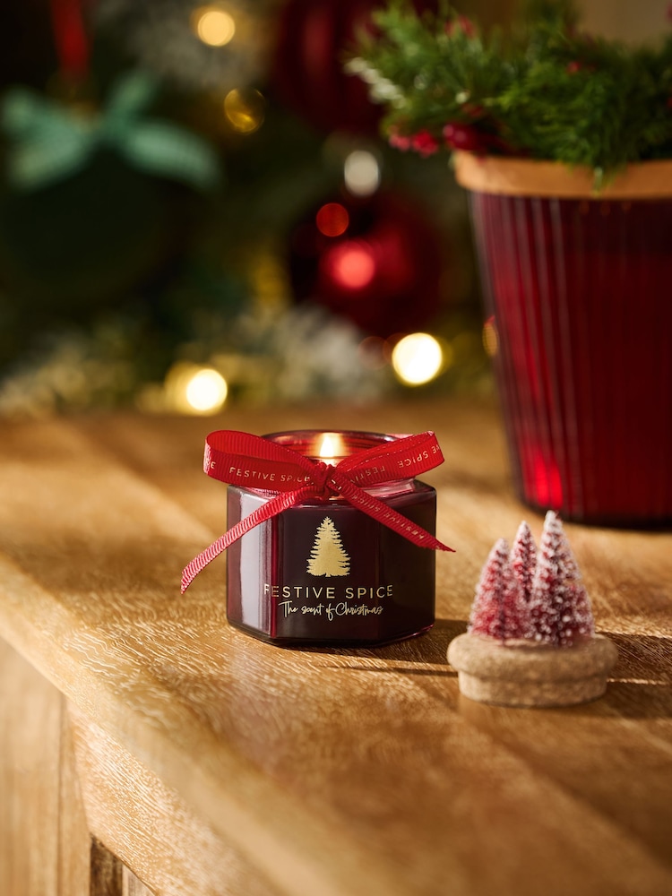Festive Spice Red Votive Candle - Image 1 of 4