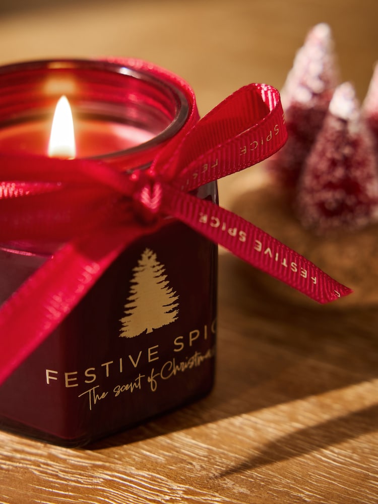 Festive Spice Red Votive Candle - Image 2 of 4