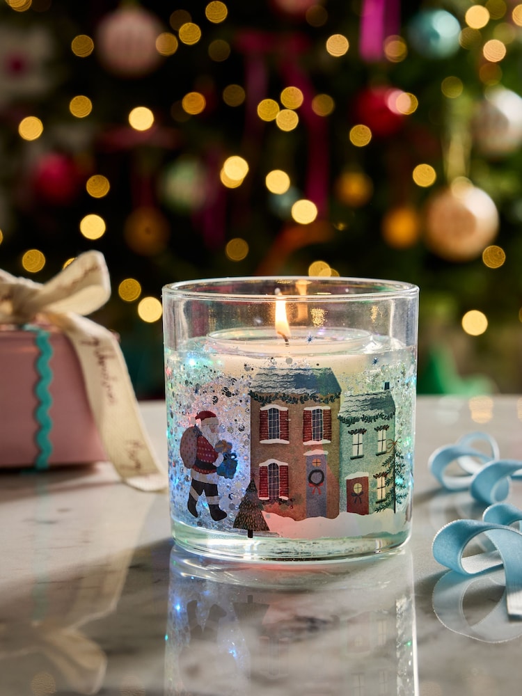 Festive Spice Santa Red 1 Wick Light Up Candle - Image 1 of 5