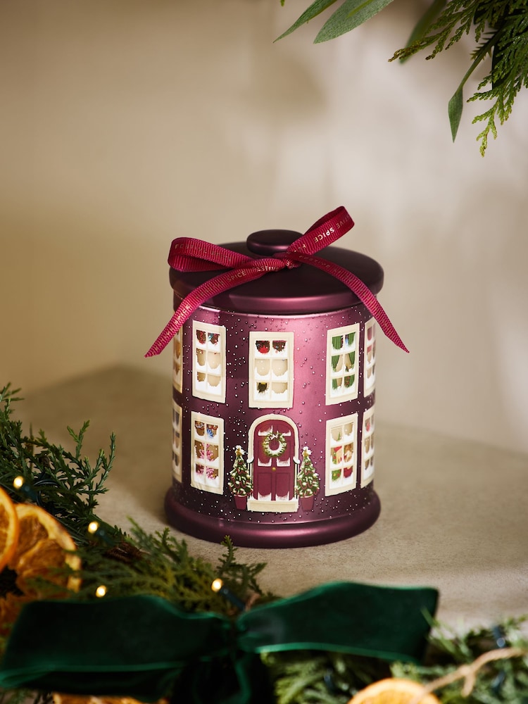 Festive Spice Red Decorative Candle - Image 2 of 5