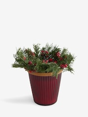 Festive Spice Red Light Up Wreath 3 Wick Candle - Image 7 of 7