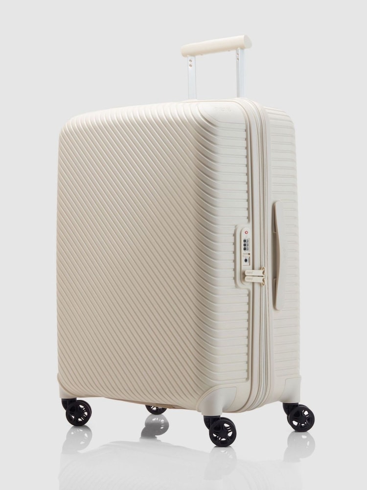 Nere White Bondi Medium Exp Spin Luggage - Image 1 of 7
