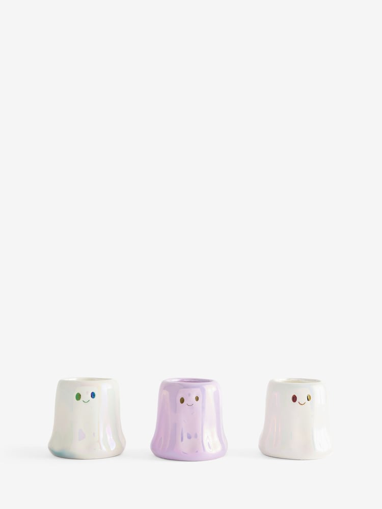Pumpkin Spice Halloween Ghost Set of 3 Candle - Image 4 of 4