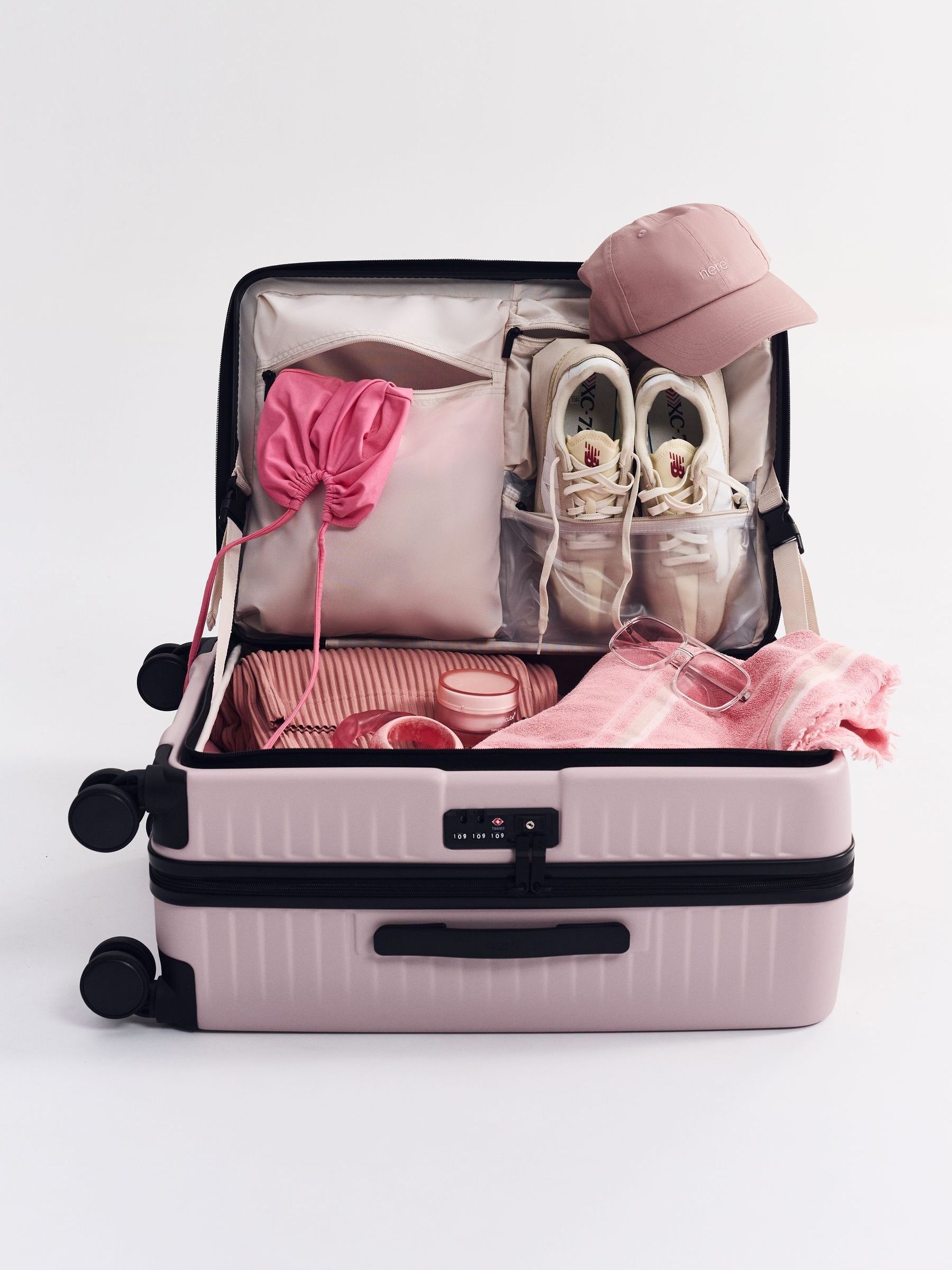Buy Nere Pink Venture Dual Open B1 Small Luggage from Next USA