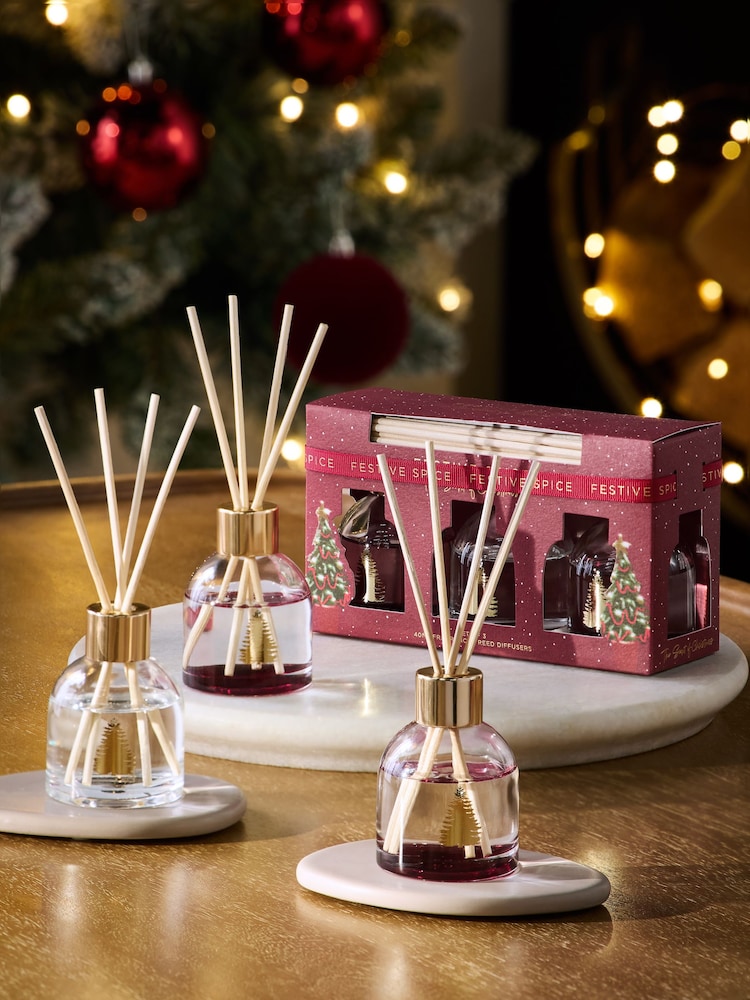 Festive Spice Red Set of 3 Diffuser - Image 1 of 4 Festive Spice Red Set of 3 Diffuser - Image 1 of 4