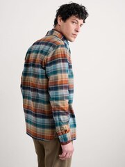 Seasalt Cornwall Aqua Blue Fathomer Checked Shirt - Image 3 of 5