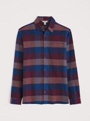 Seasalt Cornwall Light Blue Fathomer Checked Shirt - Image 4 of 5