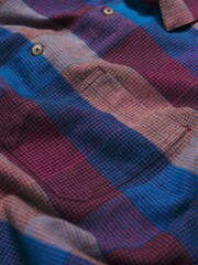 Seasalt Cornwall Light Blue Fathomer Checked Shirt - Image 5 of 5