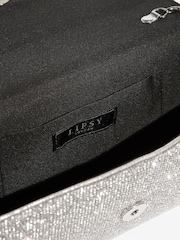 Lipsy Silver Diamante Envelope Clutch Bag - Image 7 of 7