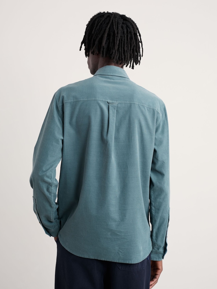 Seasalt Cornwall Green Shoreman Plain Shirt - Image 2 of 5 Seasalt Cornwall Green Shoreman Plain Shirt - Image 2 of 5