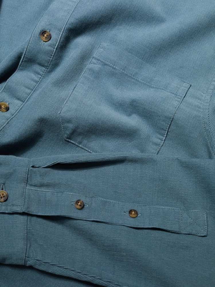 Seasalt Cornwall Green Shoreman Plain Shirt - Image 5 of 5 Seasalt Cornwall Green Shoreman Plain Shirt - Image 5 of 5