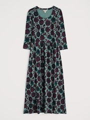 Seasalt Cornwall Light Blue Emily Waisted Dress - Image 4 of 5