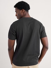 Negro - Seasalt Cornwall Mens Merthen 100% Cotton T-Shirt - Imagen 2 de 5