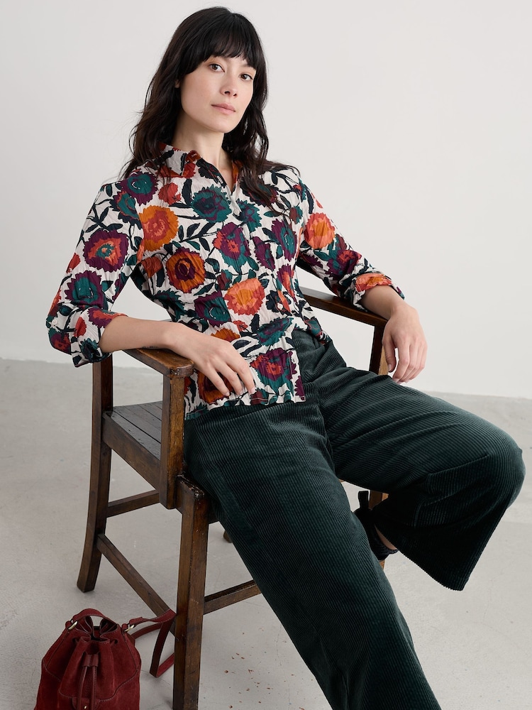 Seasalt Cornwall Cream Larissa Shirt in Cotton - Image 1 of 5