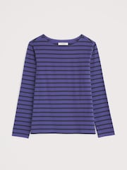 Seasalt Cornwall Mid Purple Sailor T-Shirt - Image 4 of 5