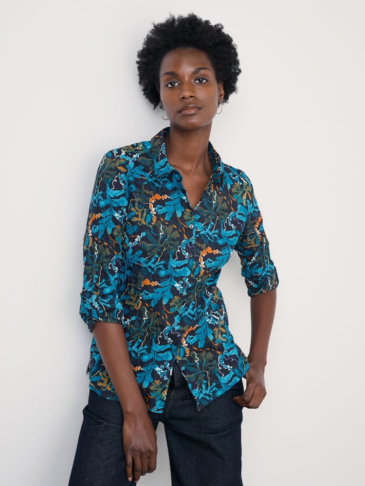 Seasalt Cornwall Light Teal Larissa Shirt in Cotton - Image 2 of 6