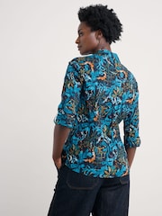 Seasalt Cornwall Light Teal Larissa Shirt in Cotton - Image 3 of 6