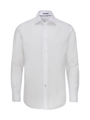 Skopes White Slim Luxury Cotton Formal Tailored Fit Twill Shirt - Image 6 of 7