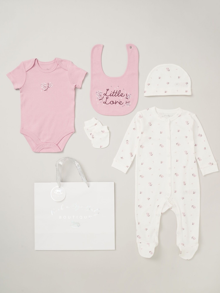 Rock-A-Bye Baby Boutique Cotton 5-Piece Baby Gift Set - Image 1 of 6 Rock-A-Bye Baby Boutique Cotton 5-Piece Baby Gift Set - Image 1 of 6