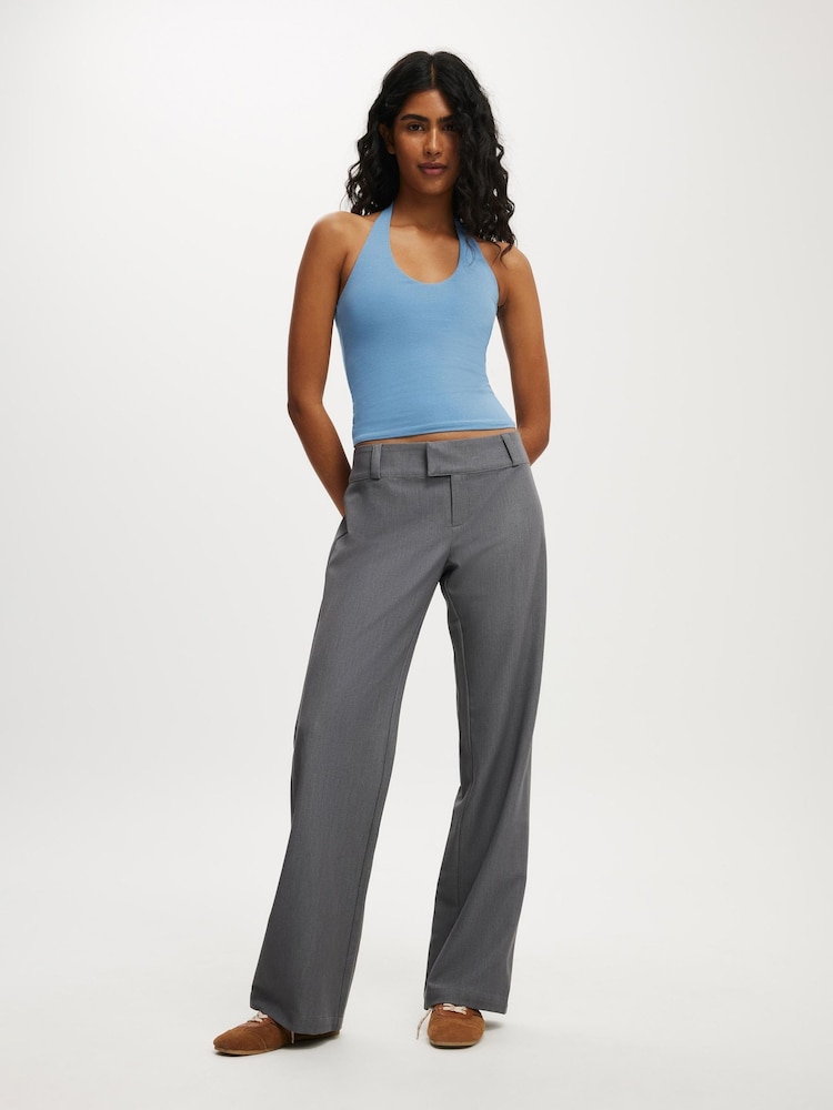 Cotton On Grey Lola Low Rise Suit Trousers - Image 1 of 4
