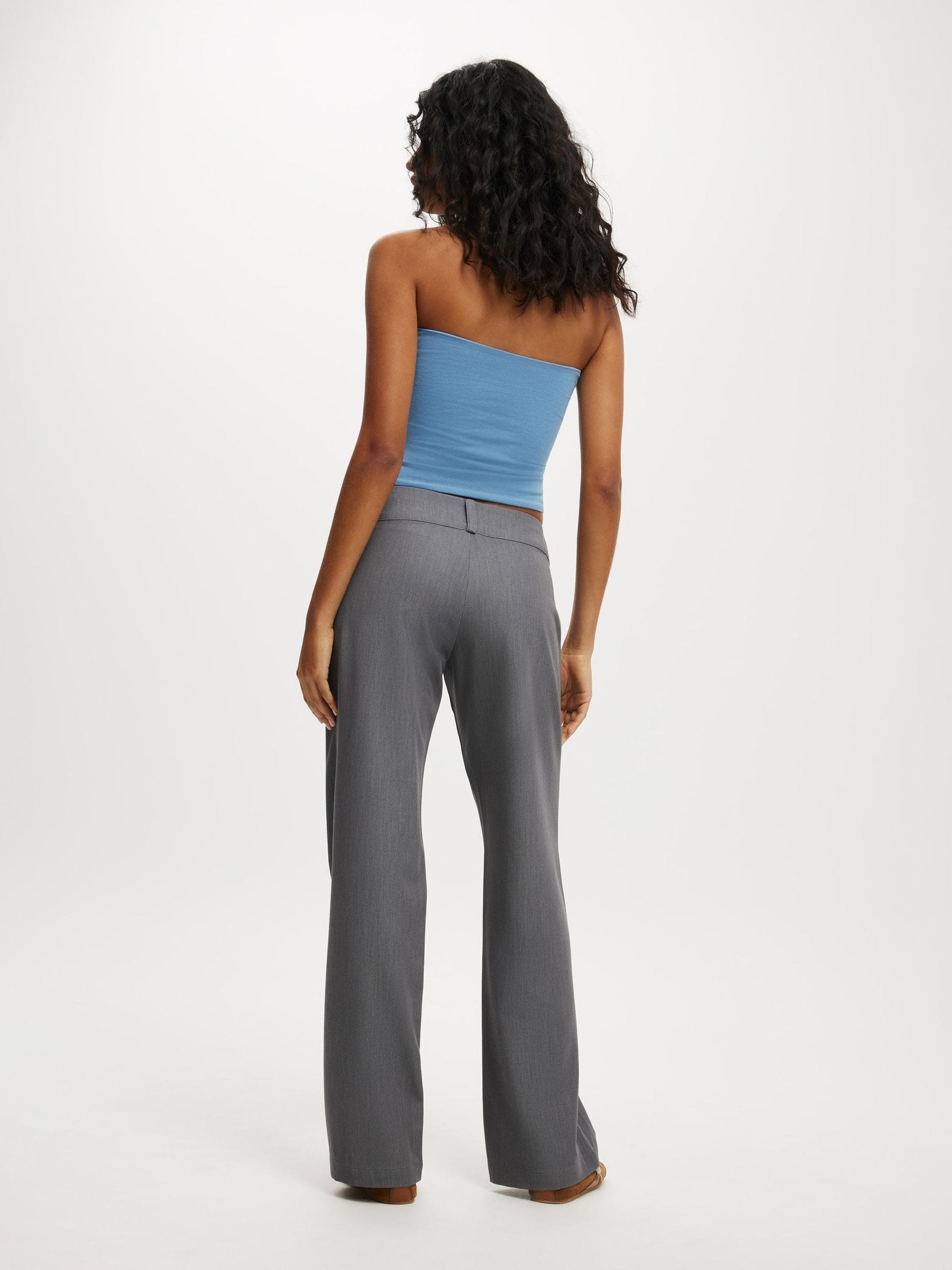 Buy Cotton On Grey Lola Low Rise Suit Trousers from Next USA