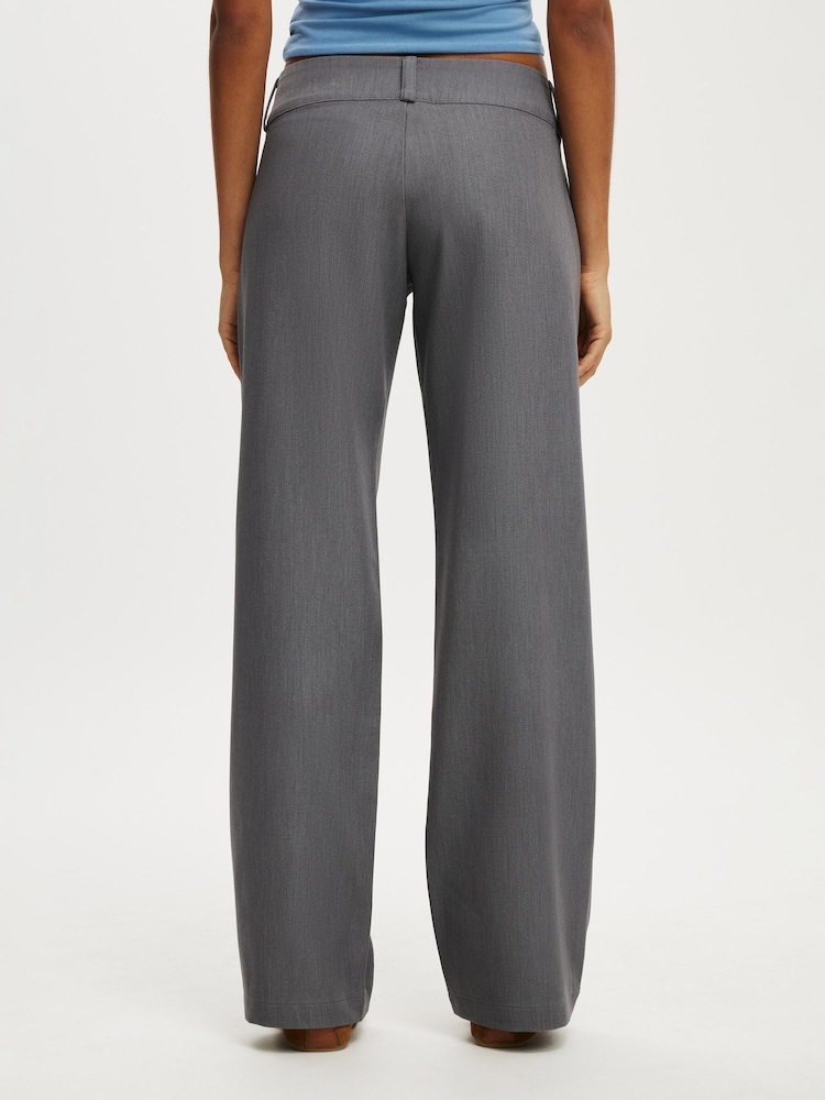Cotton On Grey Lola Low Rise Suit Trousers - Image 4 of 4