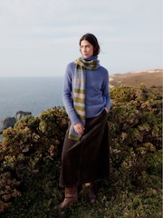 Seasalt Cornwall Purple Basset Cove Roll Neck Jumper - Image 4 of 11