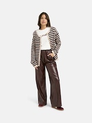Smith & Soul Natural Striped Knitted Cardigan - Image 4 of 6