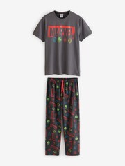 Vanilla Underground Marvel Avengers 100% Cotton Short Sleeve Long Leg Pyjamas Set - صورة 1 من 9