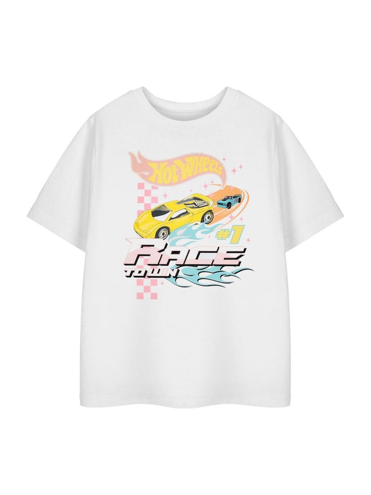 Vanilla Underground White Hot Wheels Race To Win Short Sleeved T-Shirt - Image 1 of 5 Vanilla Underground White Hot Wheels Race To Win Short Sleeved T-Shirt - Image 1 of 5