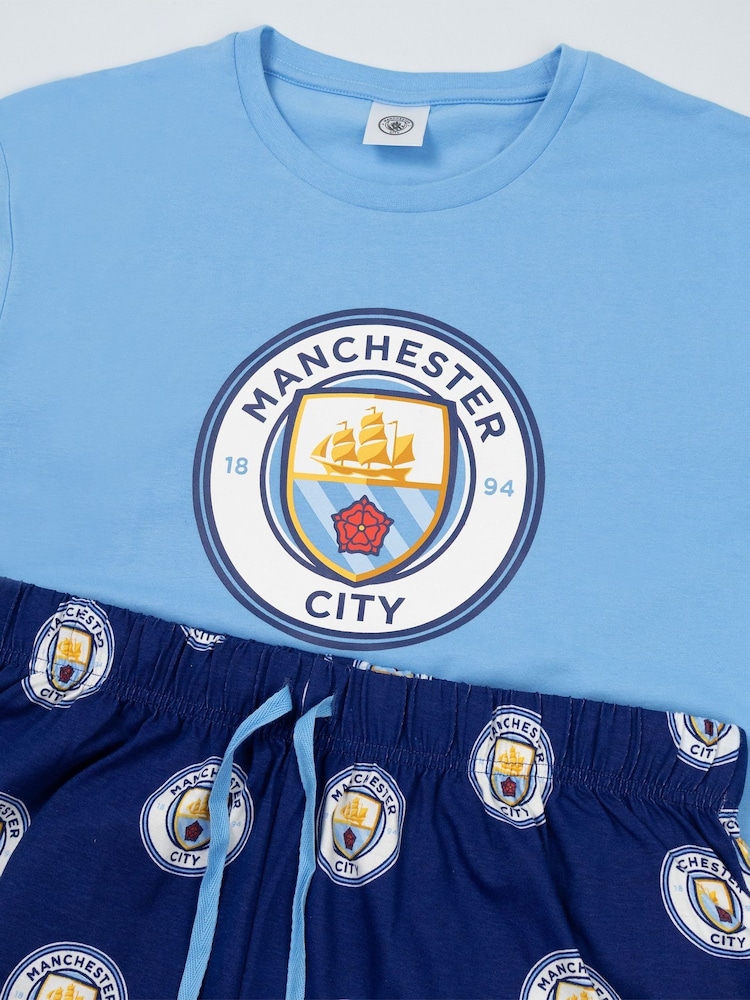 Buy Vanilla Underground Blue Manchester City Short Sleeve Long Leg ...