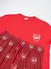 Vanilla Underground Red Arsenal Short Sleeve Long Leg Pyjamas Set - Image 4 of 6
